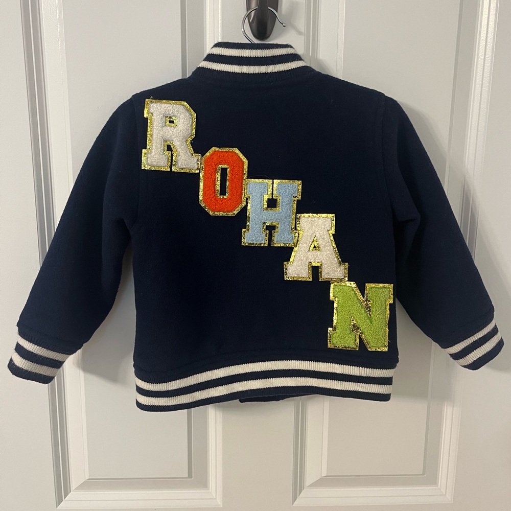 Customized Rohan Name Gap Varsity Letter Jacket - Picture 2 of 6